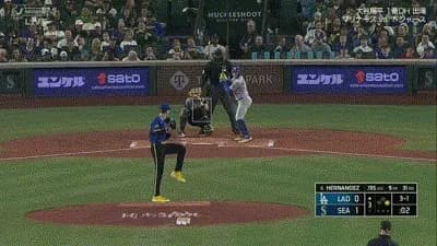ドジャース　キケ・ヘルナンデス、第１０号逆転２ランホームラン！！！！！！！！！！！！！！！