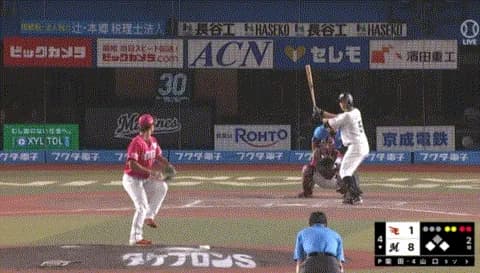 ロッテ・山口、覚醒 1イニング2HR 昨日から4打席連発 3戦5HRｗｗｗｗｗｗ