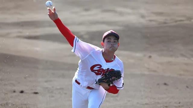 カープ岡本、紅白戦で6回無四球0封！Pリーグから30回以上無失点継続！