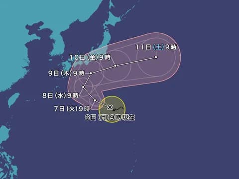 【悲報】台風22号魔球コース