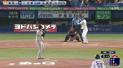 【ヤクルト対巨人18回戦】ヤクルト、５回裏２アウト満塁から古賀優大が走者一掃タイムリーツーベース！リードを６点に広げる！！！！！！！！！！！！！！！！！