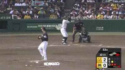 【阪神対ソフトバンク3回戦】阪神、4回裏2アウト一塁から佐藤輝明のタイムリーツーベースで１点差に詰め寄る！！！！！！！！！！！