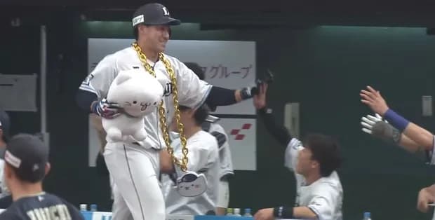 西武・渡部聖弥、本拠地初ホームラン！