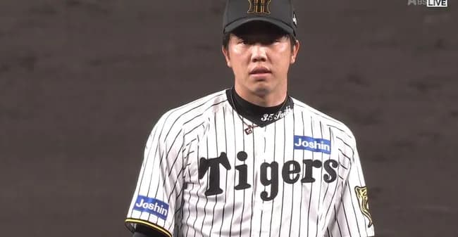 阪神・才木が危険球退場　石原にまさかの頭部死球　甲子園が騒然
