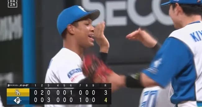 日本ハム、逆転勝ちでソフトバンクのＭ点灯阻止！大接戦制して２・５ゲーム差に　同点の七回に万波が決勝の１９号ソロ