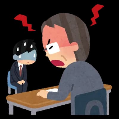 【悲報】ワイ就活生、面接で説教を食らう