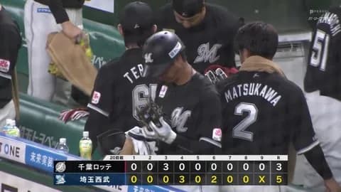 9月5日　西武５－３ロッテ　上田の先制3ランが飛び出すも投手陣が逆転許し敗戦…連敗で借金最多タイの26