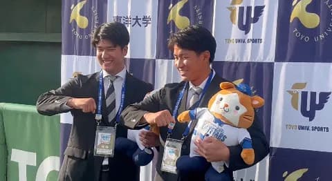 DeNAドラ3宮下朝陽、先輩・石上泰輝をイジる！「ファンサに気づいてしてあげられる選手になりたい」