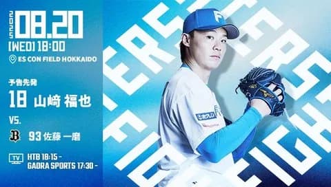 山﨑福也 8月20日のオリックス戦 予告先発！ 18:00～