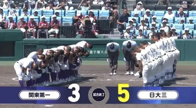 【甲子園】日大三が関東第一との東京対決制し７年ぶり４強　２年生４番田中諒が今大会２号ソロ