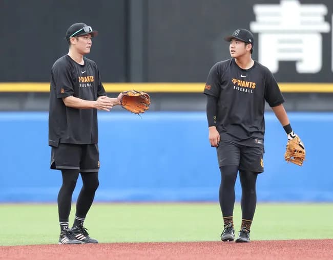 巨人・石塚裕惺、憧れの坂本勇人に弟子入り　自主トレ「来るか？」に「ぜひ、お願いします」