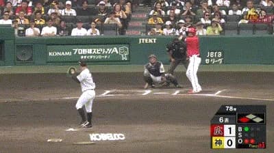 【阪神対広島9回戦】広島・中村奨成、単独ホームスチール失敗