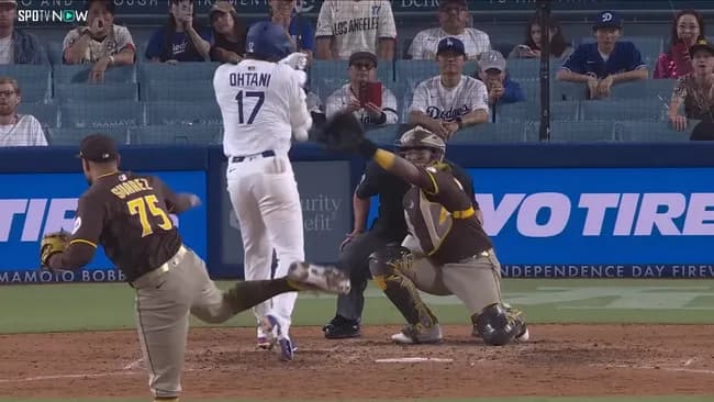 パドレス「こちらの死球は故意ではない(嘘だよ♥︎当てたよ♥︎)」