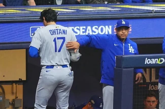 【朗報】ロバーツ監督、直近20打数1安打の大谷を称賛「打ててはないが出塁でチームに貢献した。」