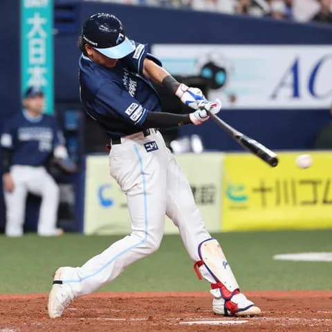 【日本ハム】野村佑希「浮いた変化球をしっかり捉えることができた」出場７試合ぶり打点