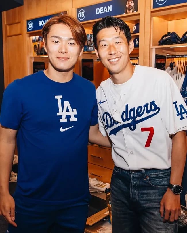 【悲報】韓国サッカー界至宝のソンフンミン(183cm)がなぜか山本由伸(178cm)より小さい