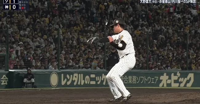 阪神先発・高橋　左腕に打球直撃で降板のアクシデント