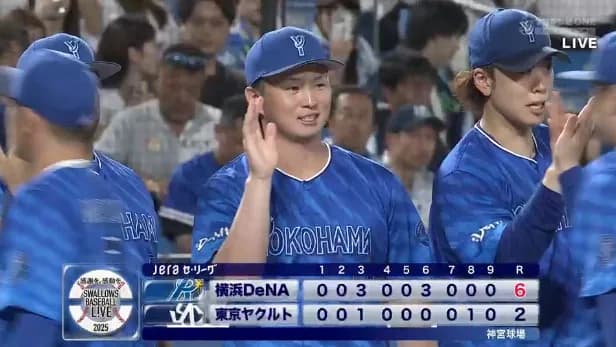 ベイスターズ 6－2 スワローズ　TA桑原の3ランHR2発で6得点！竹田6回1失点の好投でプロ3勝目！