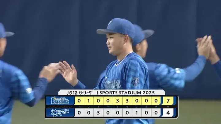 ベイスターズ 7－4 ドラゴンズ　筒香逆転3ランHRなど7得点！石田6回3失点10奪三振で今季3勝目！