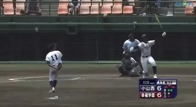 幸福の科学エミール君2打席連続ホームラン