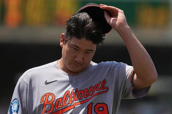 【悲報】オリオールズ菅野、中3.5日で登板させられ流石に打たれる