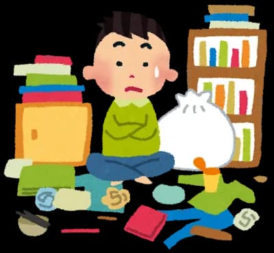 身辺整理中ワイ、あまりにも終わらず咽び泣く