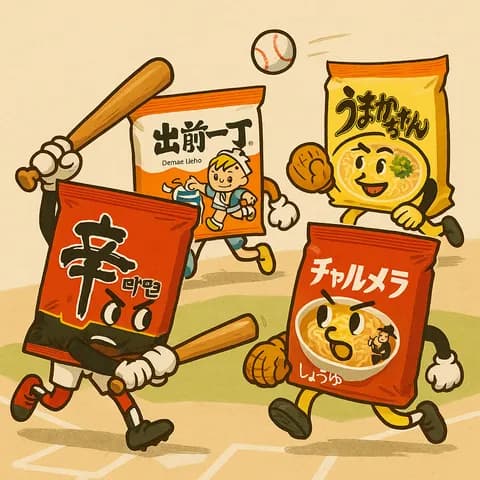 袋麺打線、めっちゃ強そう