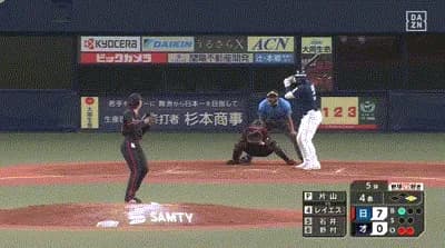 【オリックス対日本ハム18回戦】日本ハム・レイエス、第２１号２ランホームラン！４回でリードを９点に広げる！！！！！！！！！！！！！