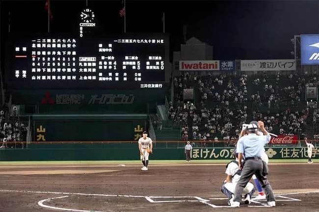 【甲子園】「高校野球で初めて見たわw」　22時過ぎた甲子園、2部制ならではの“珍光景”に驚きの声「すっごい違和感」