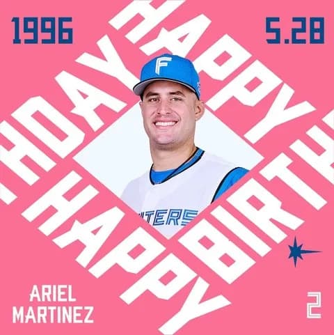 今日はマルティネス選手の誕生日です！おめでとうございます！