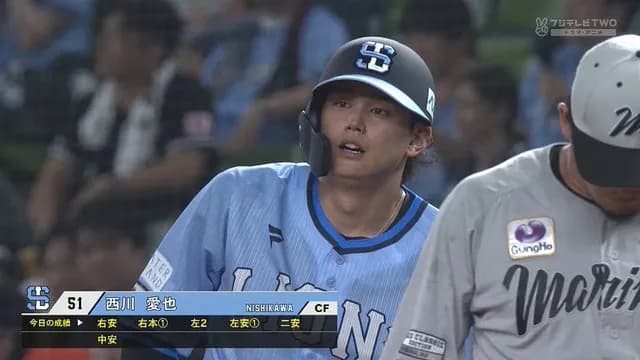 西川愛也、リーグタイ記録の1試合6安打！ 村田玲音がプロ初ホームランで繋ぐ