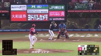 【楽天対オリックス20回戦】オリックス・西野、第４号３ランホームラン！リードを４点に広げる！！！！！！！！！！！！