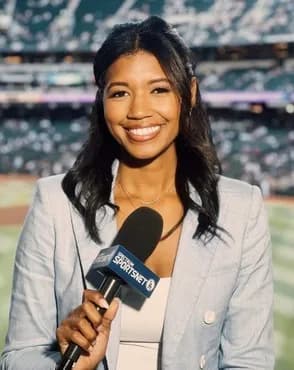 【画像】レポーターのワトソンさん「私日本で有名かも」山本由伸「東京では大谷翔平より有名だよ」