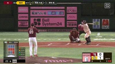 【ソフトバンク対楽天8回戦】楽天・内、ソフトバンク・嶺井への頭部死球で危険球退場