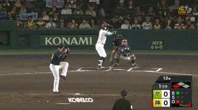 【阪神対ヤクルト25回戦】阪神、初回に佐藤輝明の犠牲フライで先制！佐藤輝明は100打点達成！！！！！！！！！！！！