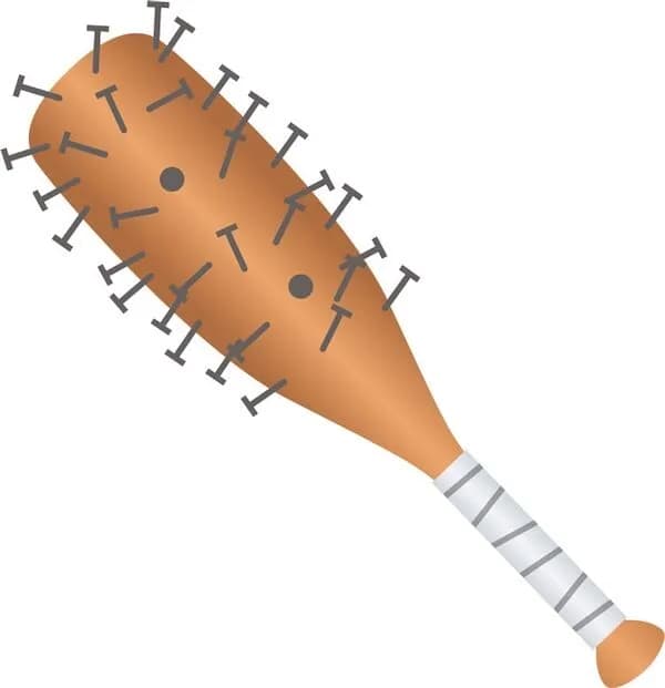 釘　バ　ッ　ト　と　か　い　う　凶　器