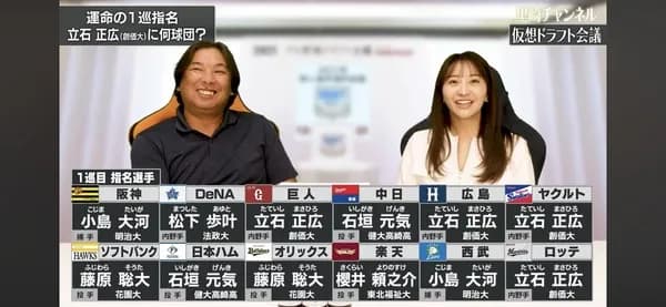 【画像】里崎の12球団ドラフト1位予想の結果WWWWW