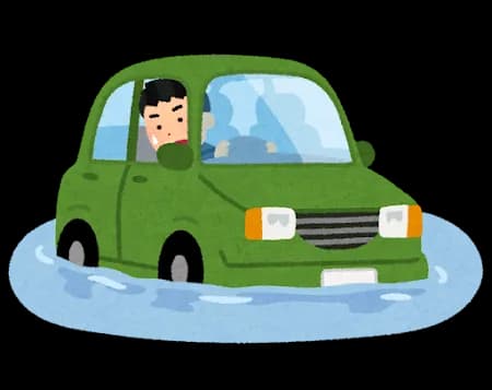 【爆笑】任意保険に入ってない人たち、駐車場水没で逝くwwwww