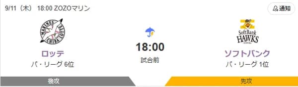 予定通り18時に開始予定