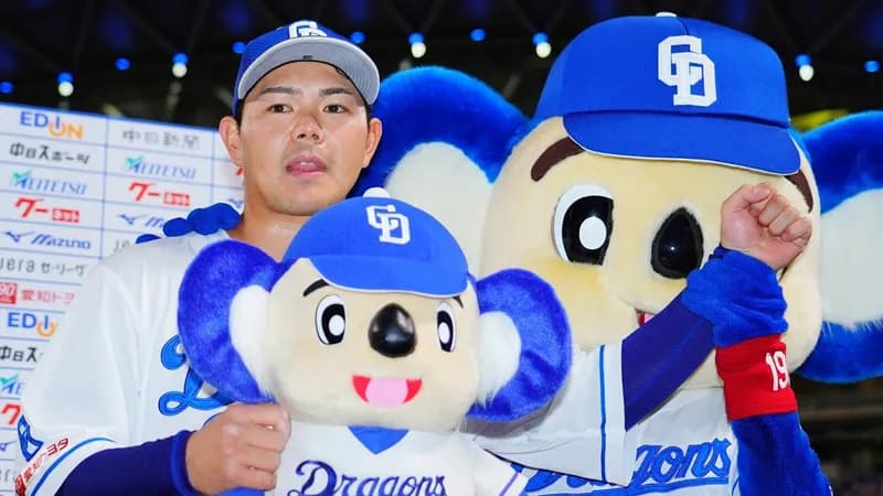 中日高橋周平、久々のヒーローインタビュー！安定感のあるやり取りを見せる
