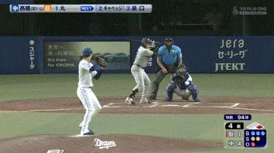 【中日対巨人21回戦】巨人・丸、４回表１アウト一塁から11球粘ってタイムリーツーベース！２点差に迫る！！！！！！！！！！