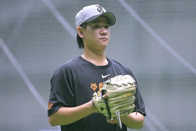 【巨人】井上温大、故障班の練習に参加。「苦しい1年。投げるのも怖かった」と振り返る