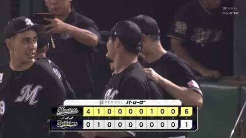 8月27日　オリックス１－６ロッテ　先発種市が8回途中1失点の好投！打線も二桁安打と躍動し快勝！