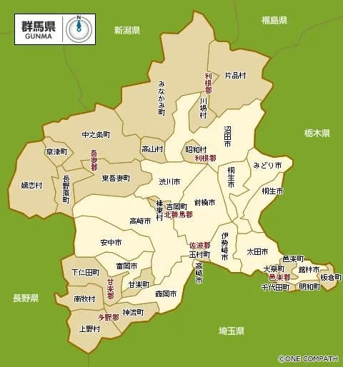 【画像】群馬の高崎市、奇妙な謎のエリアが存在してまう…