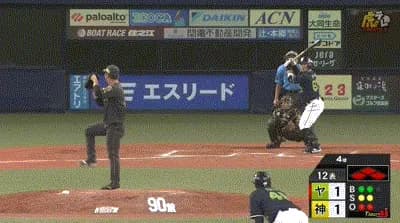【阪神対ヤクルト17回戦】ヤクルト、延長１２回表２アウト満塁から代打・増田珠が勝ち越し２点タイムリー！！！！！！！！！！！！！！！！