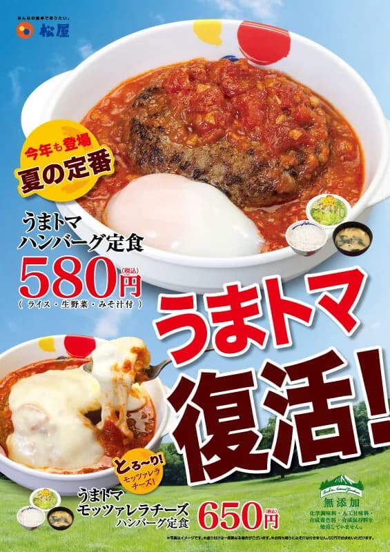 うまトマ🍅ハンバーグ定食580円(2013)