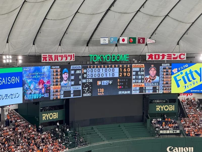 プロ野球、12球団の前半戦入場者数を発表！　阪神が入場者数184万3775人でトップ…日本ハムは前年比11.2％のプラス