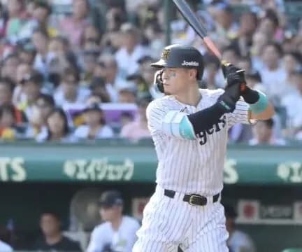 佐藤輝明さん、軽打で38号ツーランwwwwwwwwwwwwwwwwwwwww