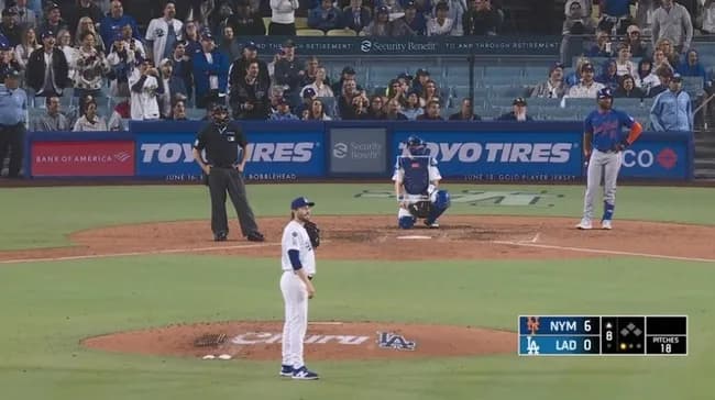 ドジャース戦で乱入者　球場騒然