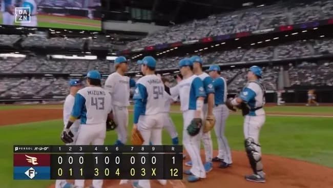 【日本ハム対楽天13回戦】日本ハムが１２－１で楽天に快勝！レイエスパトップ１５号２ラン含む３打点！水谷２戦連発！細野２勝目！楽天は３連敗で借金５